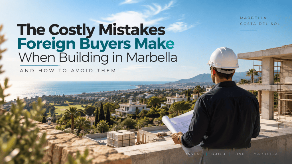 What is the biggest mistake foreign buyers make in Marbella? Buying land without fully understanding its urban planning status and future development restrictions.