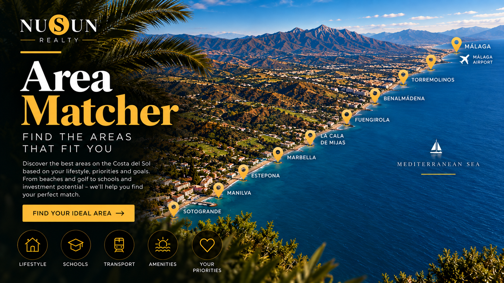 NuSun Realty Costa del Sol Area Matcher